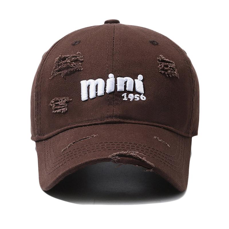 Letter Embroidery Cap Women's Spring Autumn Baseball Cap Ponytail Panama Cap Summer Men's Outdoor Hole Sunscreen Cap