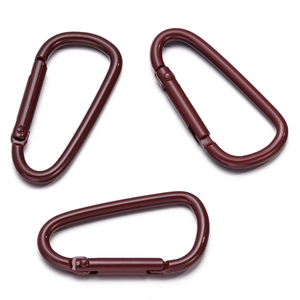 5pcs Carabiner Keychain Alluminum D-ring Clasp Multi-colorsHook Clip Keychains Camping Backpack Buckle Jewelry Making Supplies