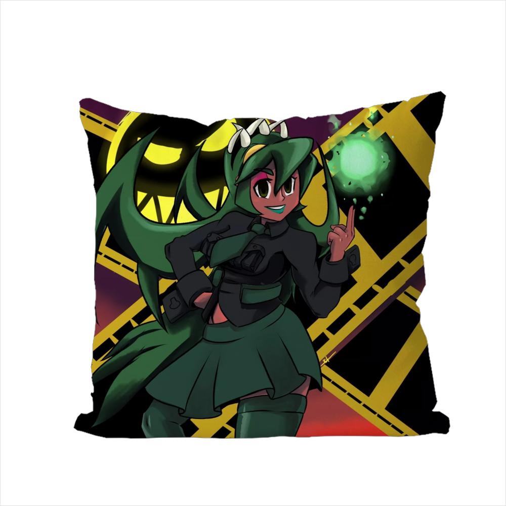 Skullgirls Pillow Case For Car Sofa Decorative Home Doublesided Print Plush Square Throw Pillow Cushion Cover