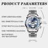 BINBOND Top Brand Luxury Man Watches Waterproof Luminous Date Chronograph Men's Quartz Watch Stainless Steel Sports Watch