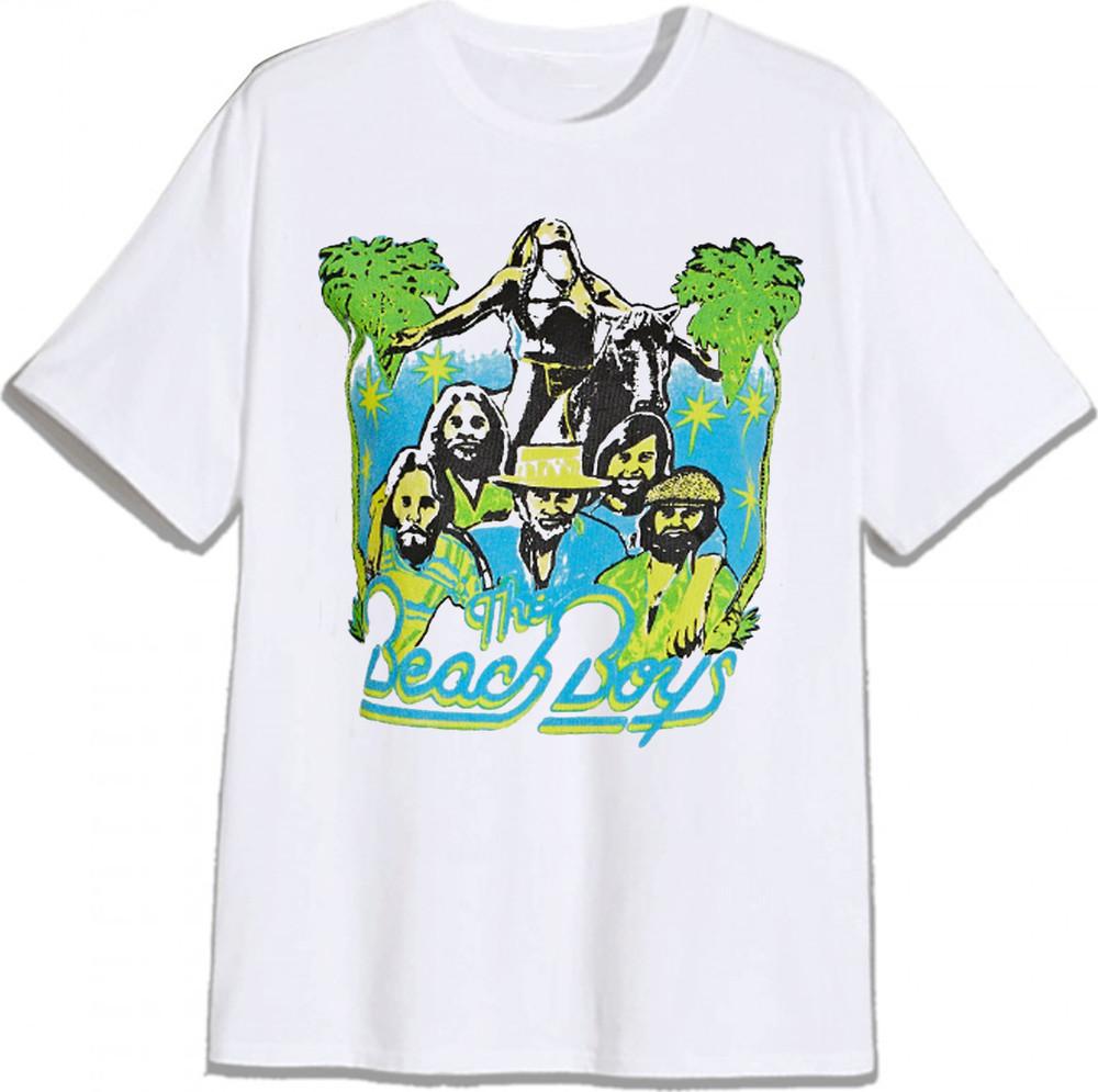 Футболка The Beach Boys, The Beach Boys Белая Унисекс S-5XL PTT1516 Унисекс Футболка L