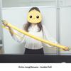 Stretchy Banana Fidget Toys Jumbo 17.72 Inch Stretchy Slow Rising Toy Lightweight Realistic for Students and Professionals