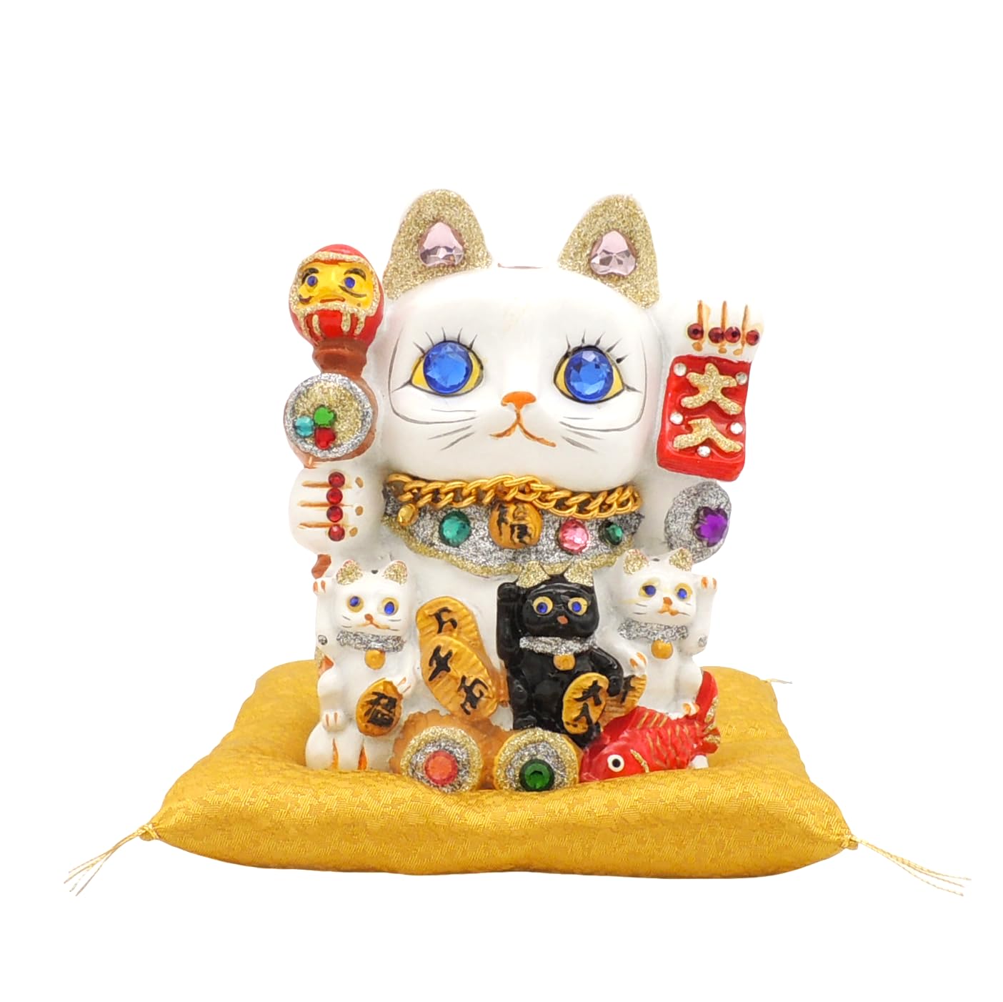 

Декоративный Счастливый Банк с Золотым Стильным Орнаментом для Правильного Хорошего Хорошего Открытия Бизнеса Фэн-шуй Хороший Счастливый Лотерейный Билет Родитель-Ребенок (большой) белый