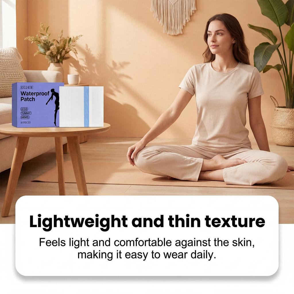 EELHOE waterproof care patch, lightweight, breathable, elastic, fits the skin, arms and legs, universal protective patch 10pcs