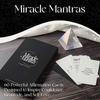 1 Set Miracle Mantras Affirmation Card 60 Daily Positive Affirmation Deck Self-Care Love Wealth Encouragement Card Mindfulness Meditation Tool