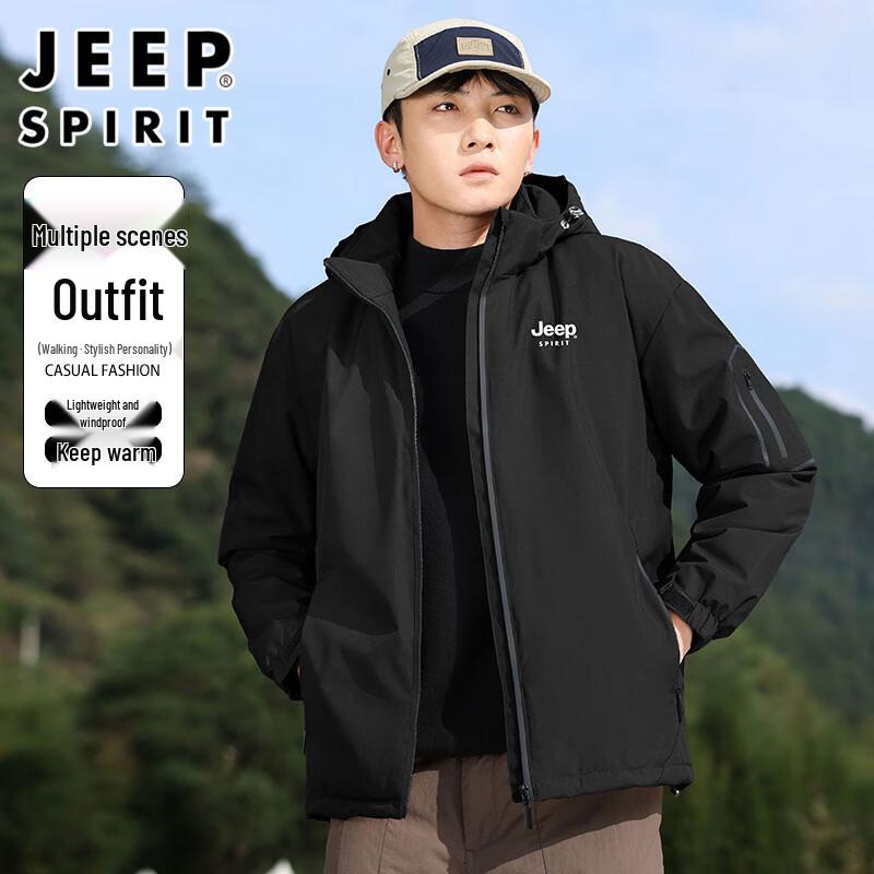 JEEP SPIRIT Men's Hooded Winter Padded Jacket