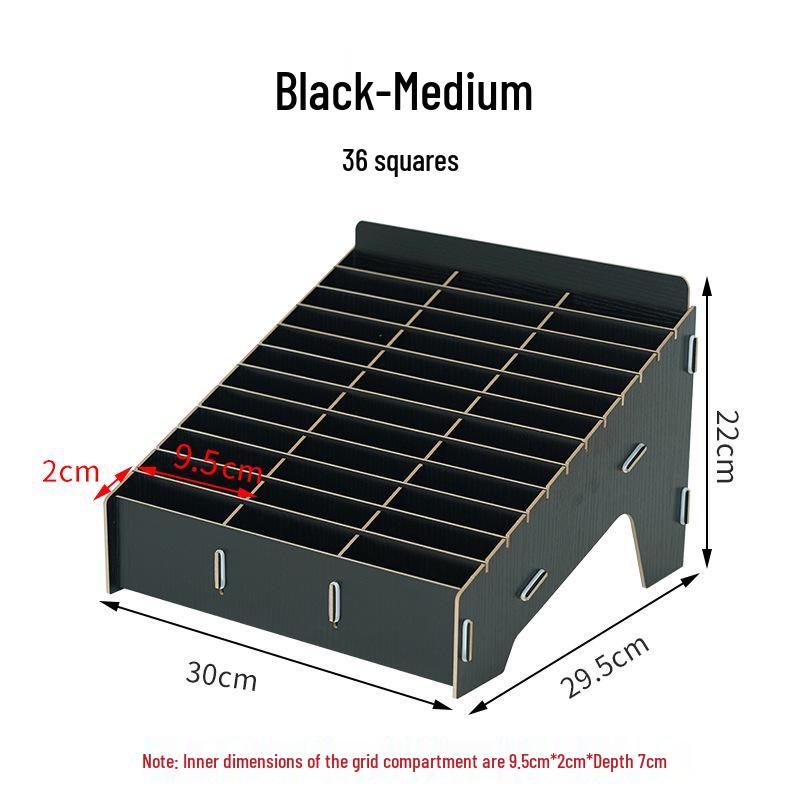 Wooden Desktop Mobile Phone Holder & Organizer with Multi-Compartments for Students & Meetings