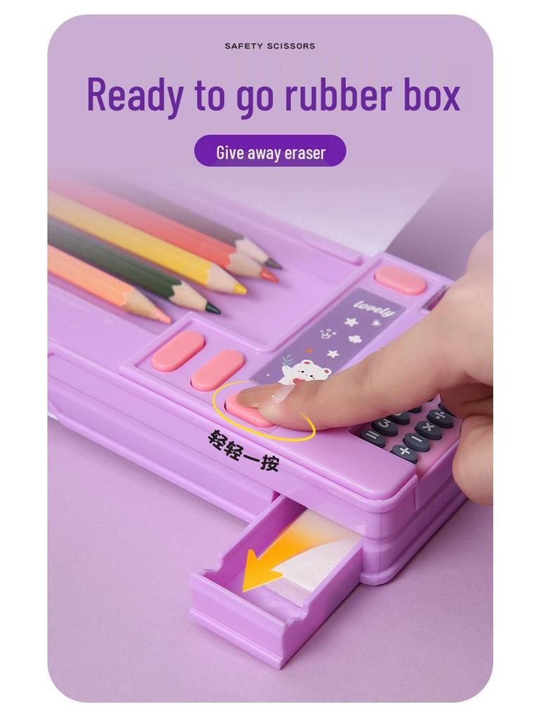 Multi-functional Cartoon Pencil Case - Large Capacity Stationery Organizer