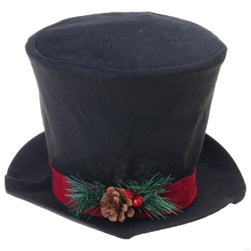 Luxurious Fabric Christmas Tree Hat Toppers Durable Materials Dateless Design Perfect For Family Gatherings