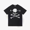 New Fashion American Trend Slim Fun Skull Art Print High Quality Mens and Womens Crew Neck Plus Size Short Sleeve TShirts