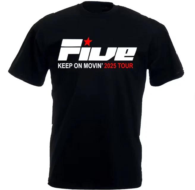 Keep on Movin 2025 UK Tour T-Shirt, Couple Matching Five Concert Shirt 2XL