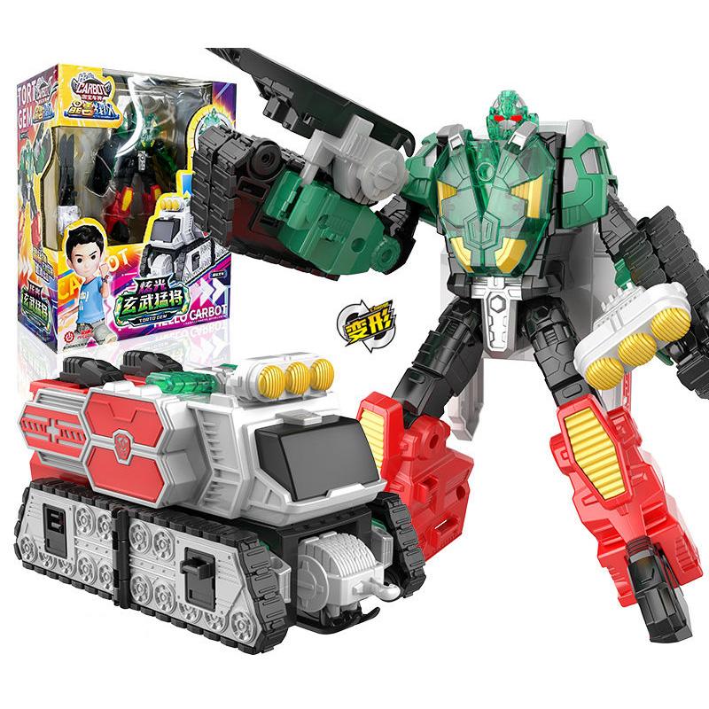 Nou Carbot Echipa Bestiilor de Cristal Robot Transformabil în Mașină Jucării Figurine de Acțiune Moduri Multiple Transformare Jucărie Mașină Cadou