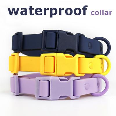 Macarone Wasserdichte Hundehalsbandleine, verstellbare Halsbandleine mit Schnellverschluss, für kleine, mittelgroße und große Hunde, Hundeleinen, Hundeseil
