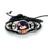 Carini FPE Cartone Animato Gioco Braccialetti in Pelle Claire Engel Braccialetti Intrecciati Multistrato Bangles Gioielli Fatti a Mano Regali