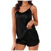 Damenmode Locker geschnittenes trägerloses ärmelloses Oberteil und Shorts Set Lässiges Pyjama-Set