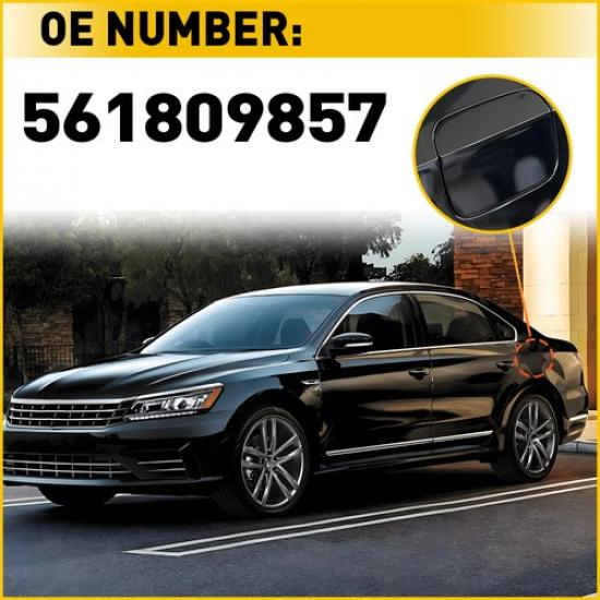 Svart Biltanklucka Bränslepåfyllningslock För 2012-2018 VW Volkswagen Passa