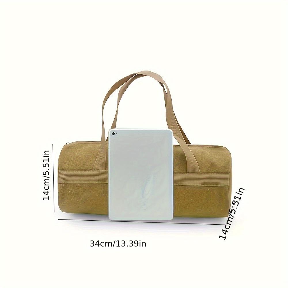 Outdoor Camping Tools Storage Bag Portable Cylindrical Tent Ground Nail Handbag Storage Backpack Large Capacity Canvas Toolkit