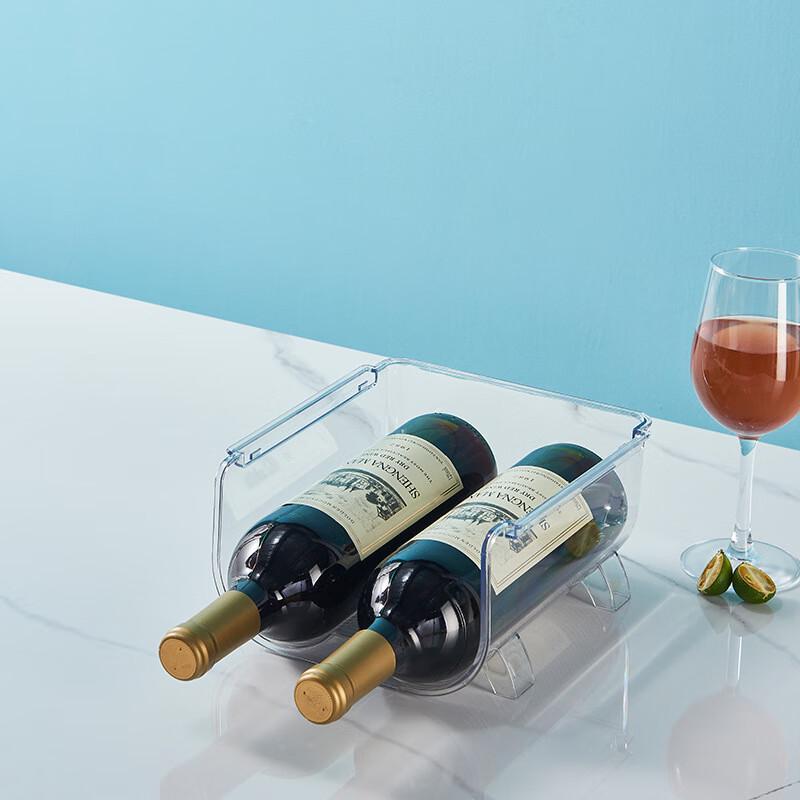 Tylona Stackable Transparent Wine & Beer Storage Rack, 2-Pack