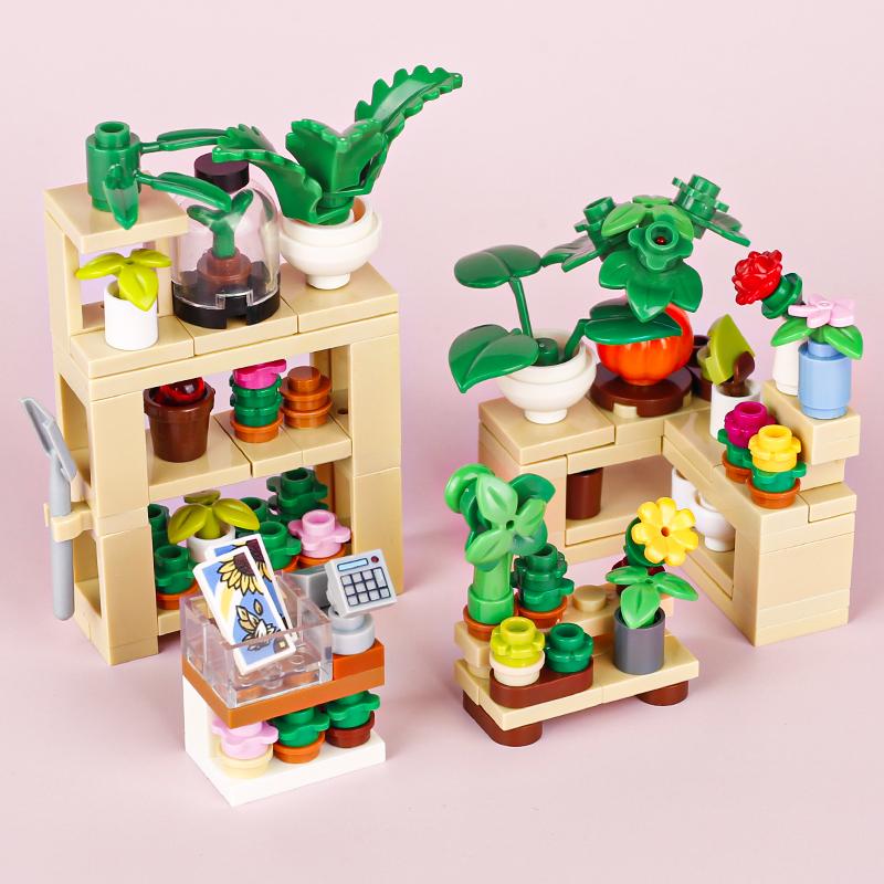 MOC City House Furniture Building Blocks Kit Toilet Fish Tank Bed Piano TV Sofa Couch Pendulum Clock Cooking Bench Bricks Toys