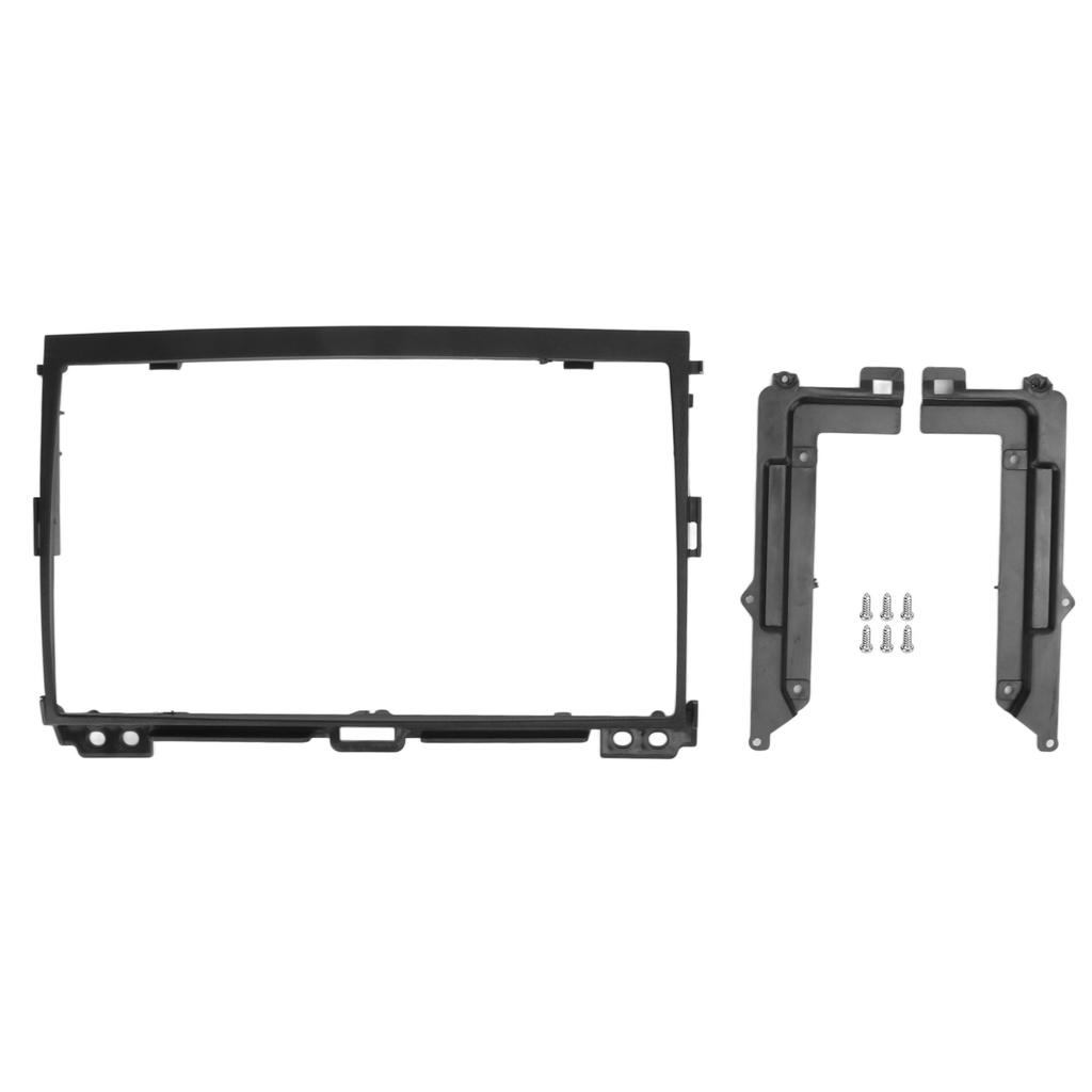 Moldura Painel de Navegação Rádio Estéreo de Carro 9 polegadas Preto Acessórios Internos Substituição para Prado 2009+