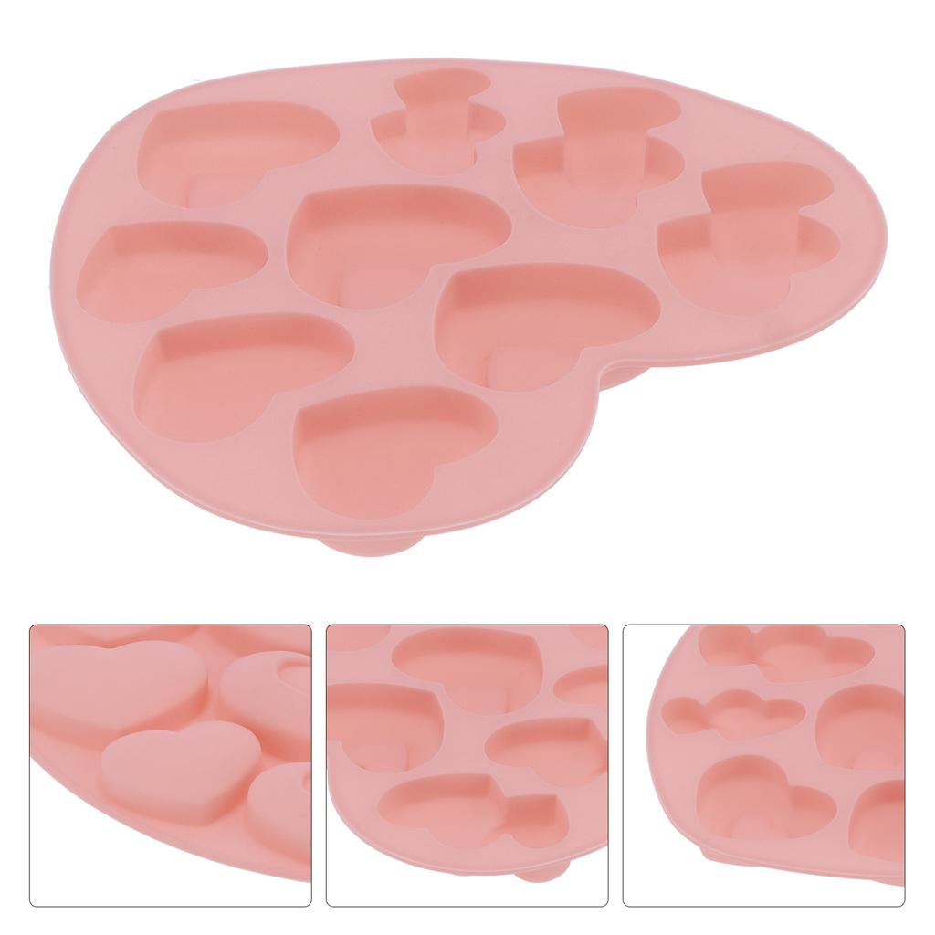 9Grid HeartShaped Mold Silicone Mousse Cake Mold Baking Tool for Home Kitchen