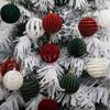 6pcs White Red Green Christmas Pendant Ball Christmas Tree Hanging Decoration  Children Gifts