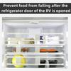 ABGE-4PCS Rv Refrigerator Bars Adjustable Rv Fridge Tension Bars Rv Fridge Bars For Holding Food Drinks Rv Fridge Accessories