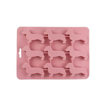 Machine à glaçons Utile Moule à dessert en forme de teckel Antiadhésif Bac à glaçons Outils de cuisine Moule en silicone Gadgets