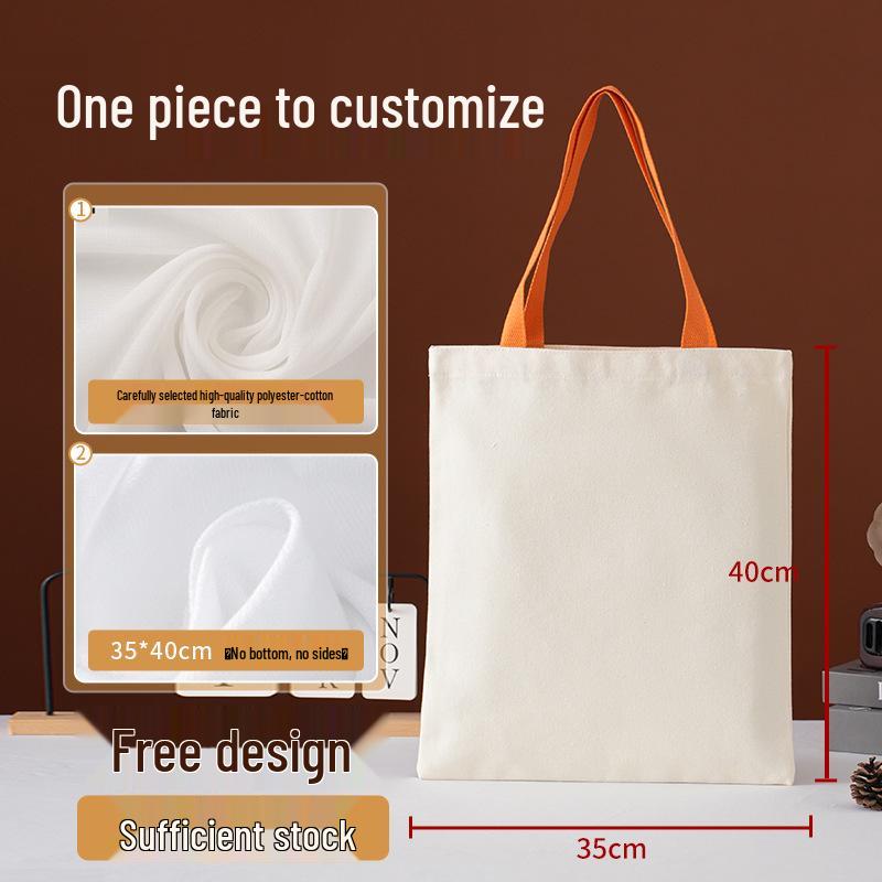 Custom Logo Eco-friendly Canvas Shoulder Bag for Students