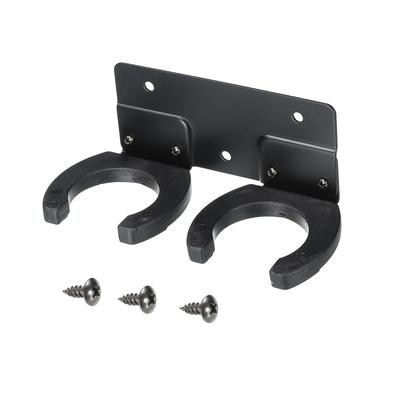 PATIKIL Držák na mikrofon Dvojitý nástěnný držák na mikrofon Háček na mikrofon Stojanový držák pro domácí kancelář Černý