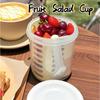 Outdoor Anti Drop Fruit Cup, Portable Double-Layer With Drain And Fork, Breakfast Salad Cup, Outdoor Picnic Fruit Cup, Oat Cup