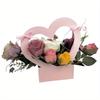 10pcs Heart Hollow Out Flower Bouquet Gift Box Handheld Flower Box Birthday Wedding Anniversary Perfect for Rose Tulip and More