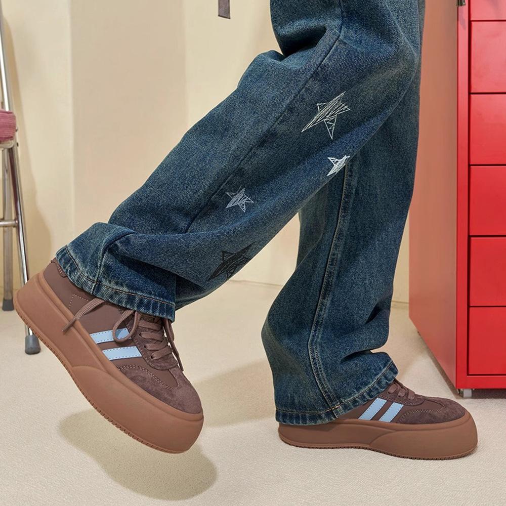 Masoism 2025 new platform sports and leisure single shoes retro versatile board shoes student board shoes moral training shoes women
