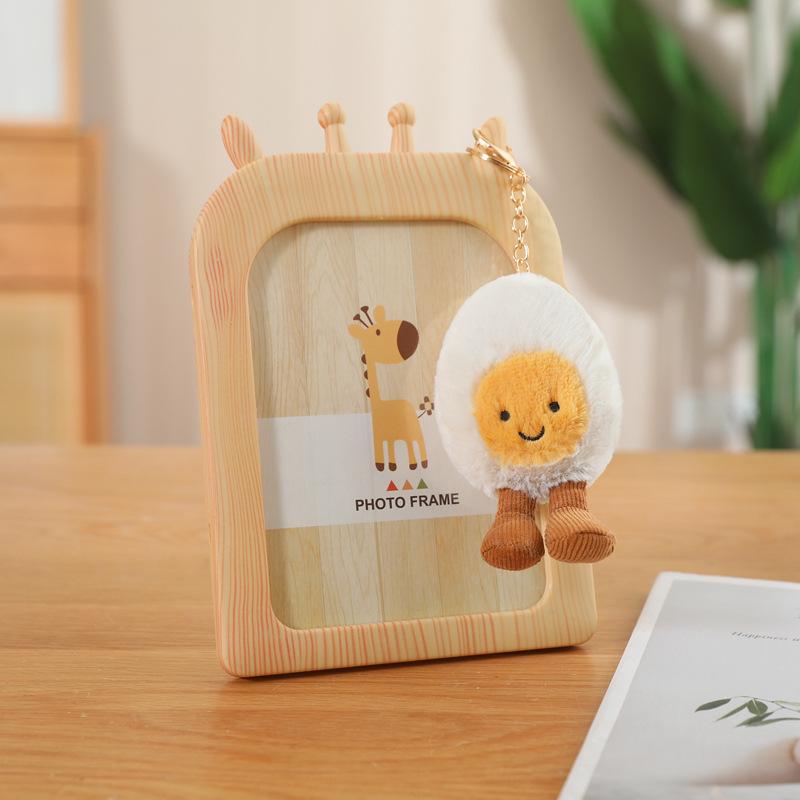 Cartoon Food Plush Doll: Chicken Leg, Noodles & Fried Egg Bag Charm