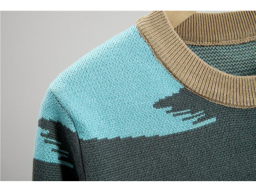 Herbst/Winter 2025 Damen Farbblock-Pullover & Strickhosen Set - Lässige Eleganz