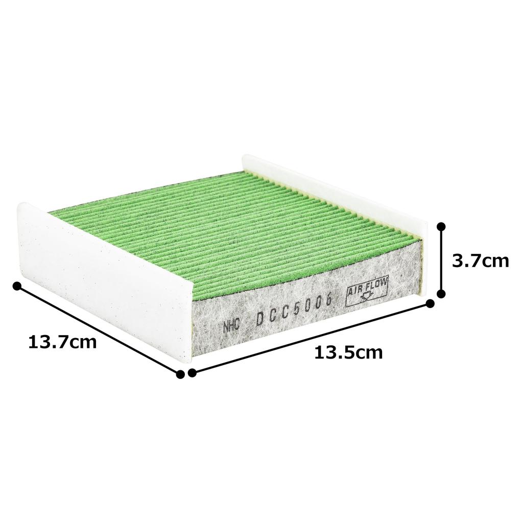 DENSO Car Air Conditioner Filter Clean Air Filter DCC5006 High Dust Removal Protection Deodorizing Compatibility Check Required (014535-2370) PM2.5