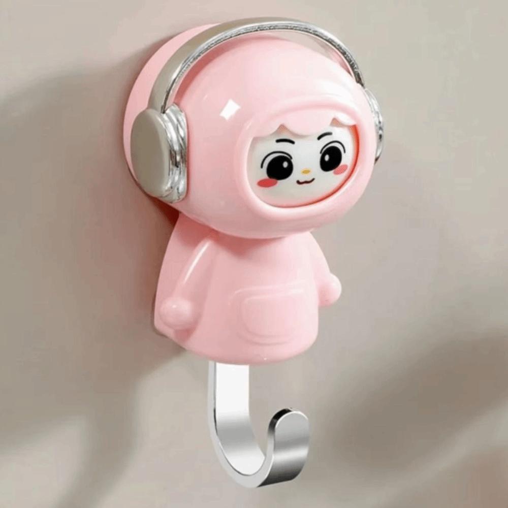 Cute Style Decorative Hooks No Hole Organization Hooks Face Changing Hook  Entrance Decor