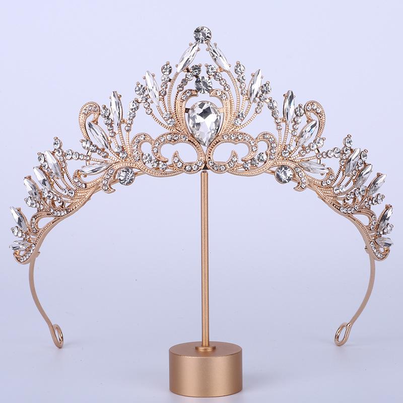 Bride Crown Headdress Birthday Wedding Hairband Jewelry Queen Wedding Alloy Hair Accessory Crown