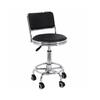 Adjustable Pedestal Stool 360-Degree Swivel Low-Back for Adults