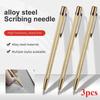 3pcs Diamond Metal Marker Engraving Pen Tungsten Carbide Nib Stylus Pen for Glass Ceramic Metal Wood Engraving Hand Tools