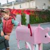 Garden Animal Shape Mailbox Weatherproof Dog And Pig Postal Box For Farm Yard Patio Creative Mailbox Outdoor Garden Decor
