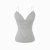 Women's Summer Three-Color Striped Camisole - Slim Fit, Stylish Back, Trendy American Style, Knitted Design