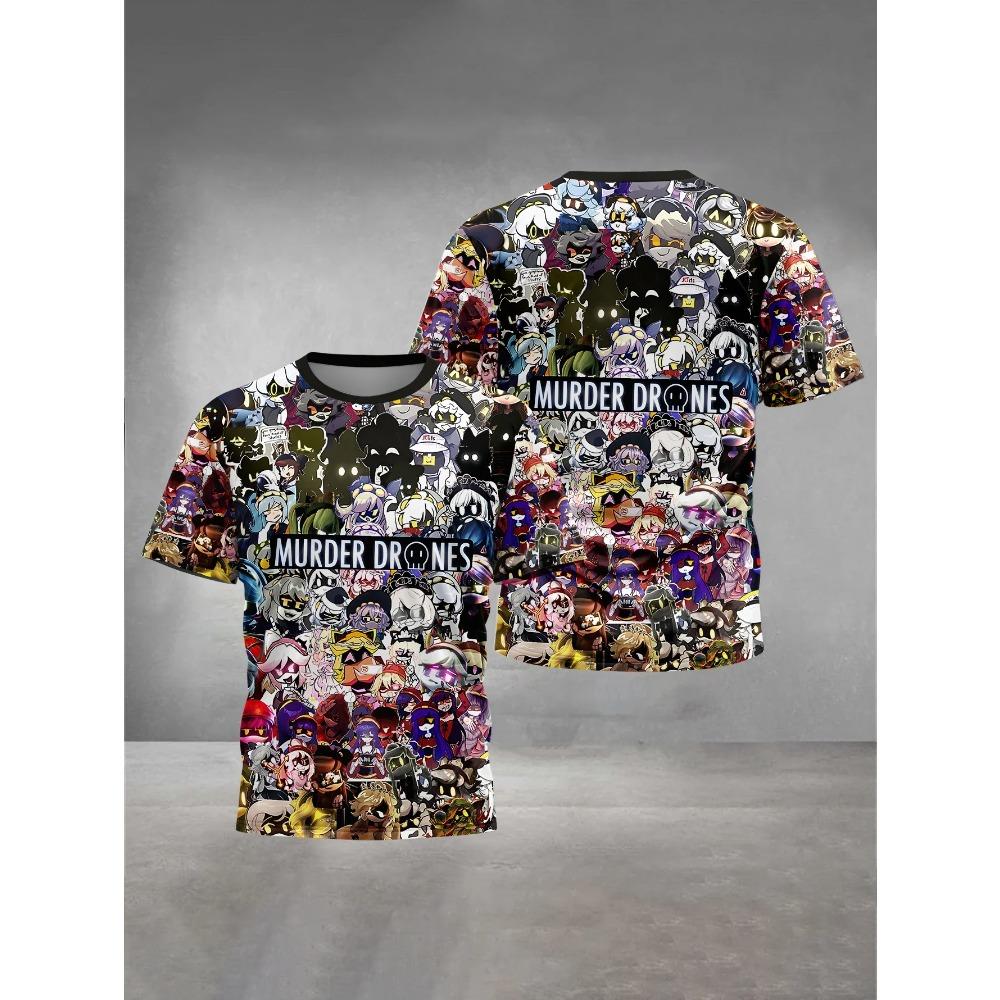 3D Print Baby Anime M-Murder D-Drones Clothing 5 to 14 Years Male Outdoor Clothes for Children Boy Girl Child T-Shirt Top Shirts