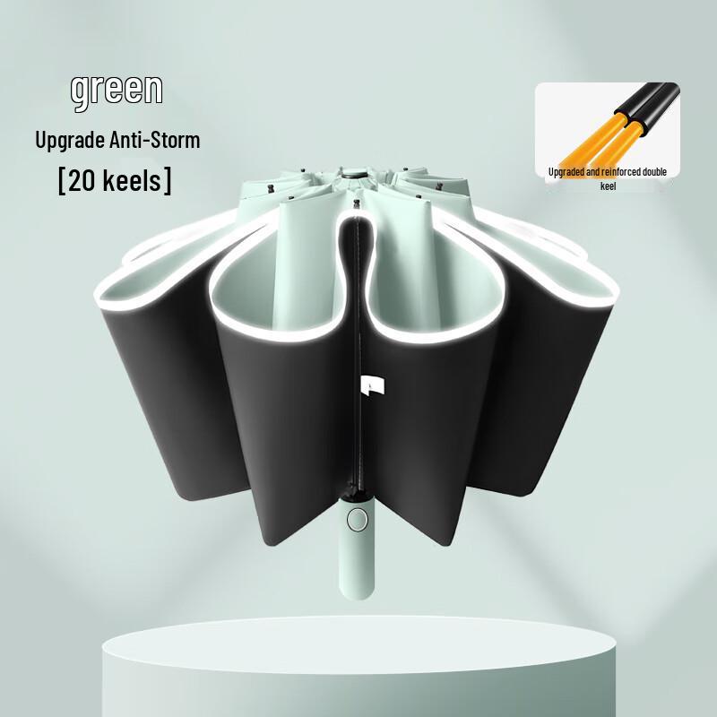 Yuduo 20-Rib Reflective Automatic Folding Umbrella