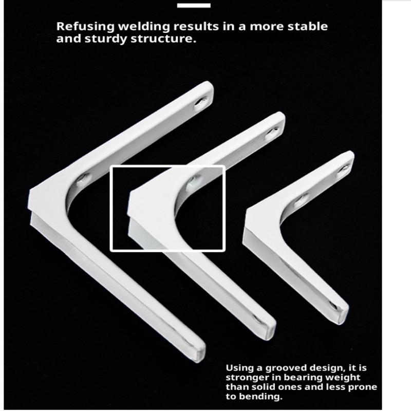 1PC Angle Brackets Industrial Floating L Shelf Bracket Thick Heavy Duty Wall Mounted Shelf