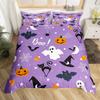 Halloween Spider Bedding Set Cobwebs Comforter Cover Spiderwebs Halloween Duvet Cover Twin Queen King,Gothic Spider Web Bed Set