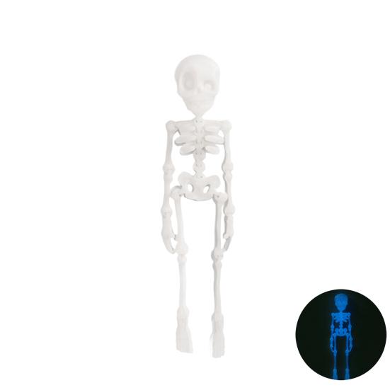 Gothic Skeleton Refrigerator Stickers Posable Skeleton Man 3D Printed Fridge Magnet Decals Halloween Decor Educational Tool