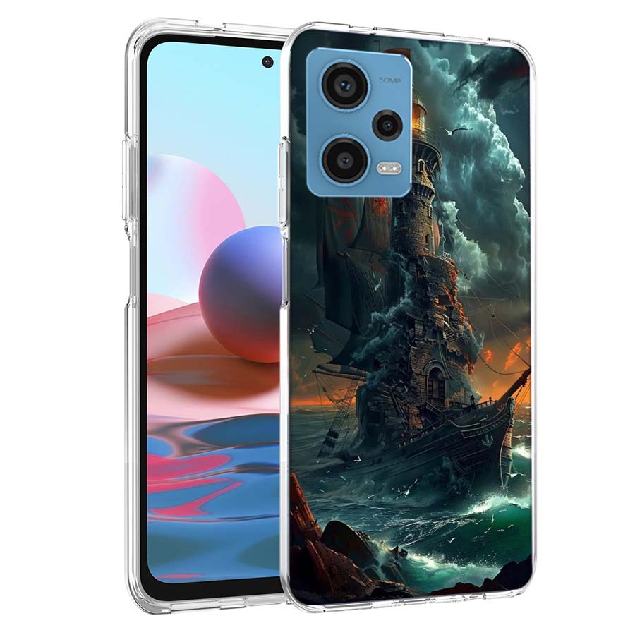 

Lighthouse Phone Case For Redmi Note 13 12 14 15 Pro Plus 13R 11 11T 11E 11S 10 Pro 10S 9 9S Cover Cell Clear TPU Capa Cases Sho Note 14 Pro Plus