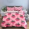Strawberry Pattern Bedding Set Bedding Duvet Cover Set Duvet Cover Pillowcases (1 * Duvet Cover 2 * Pillowcases, without duvet insert)