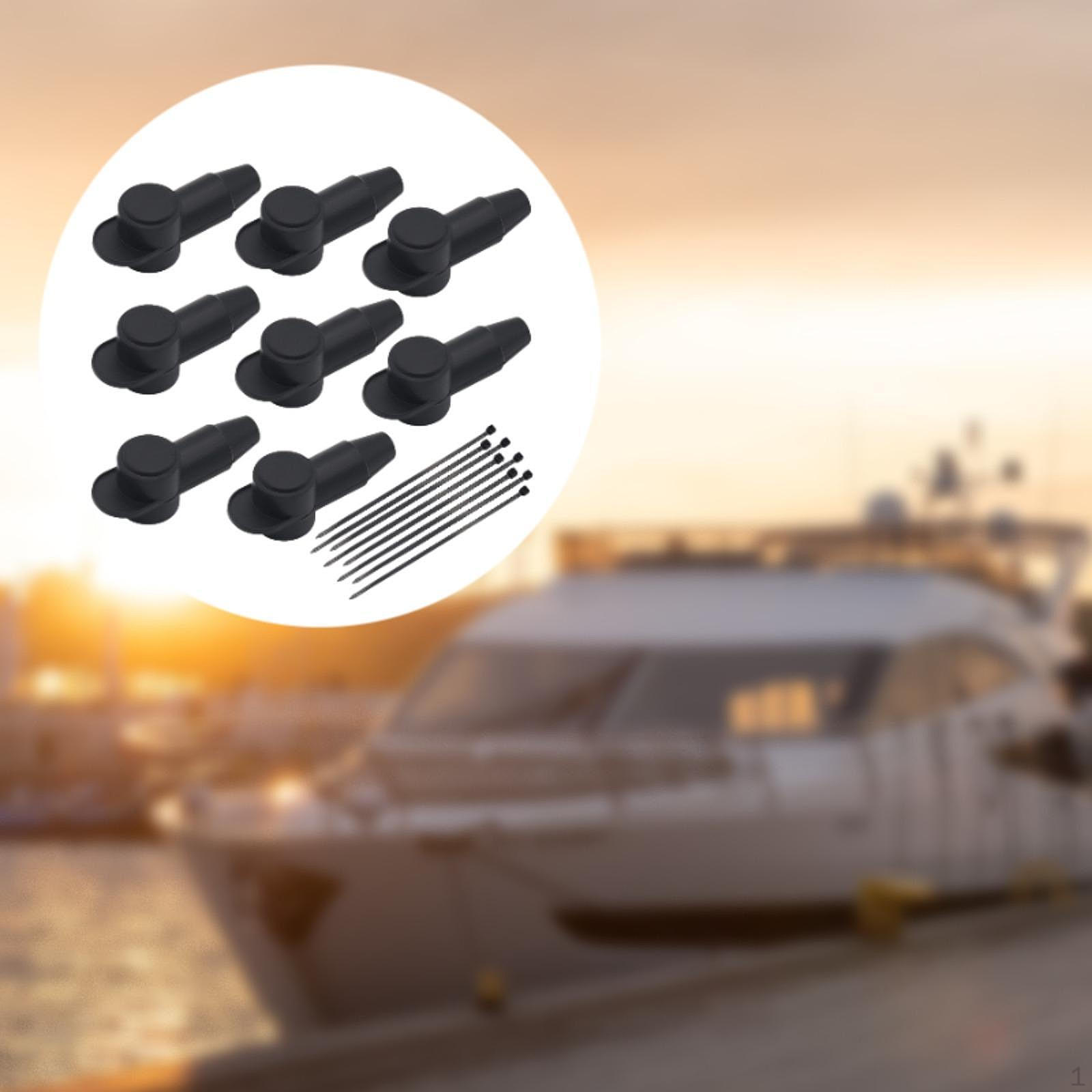 

8 шт. кришок клем для стартера генератора змінного струму з кабельними стяжками для вантажівок Black